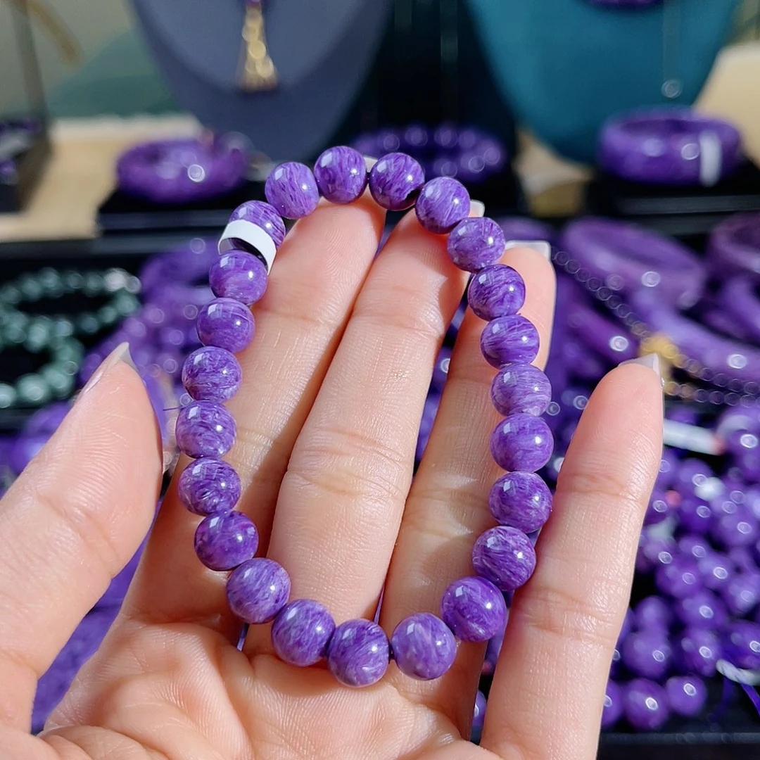 查罗石（紫龙晶）手串8未镶嵌