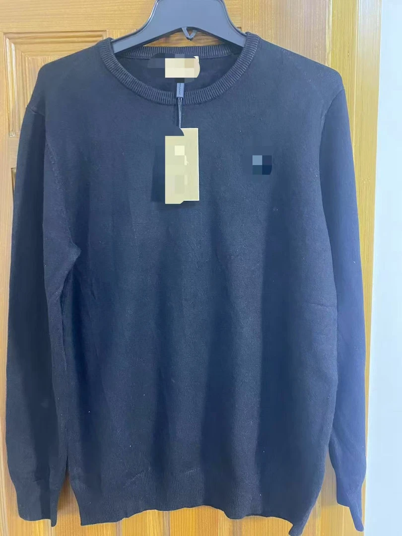 C001冬季男士圆领百搭羊毛混纺保暖针织衫男款长袖