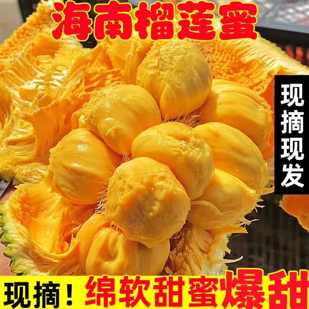 正宗海南三亚榴莲蜜热带新鲜水果湿包软糯香甜尖拉蜜非榴莲包邮