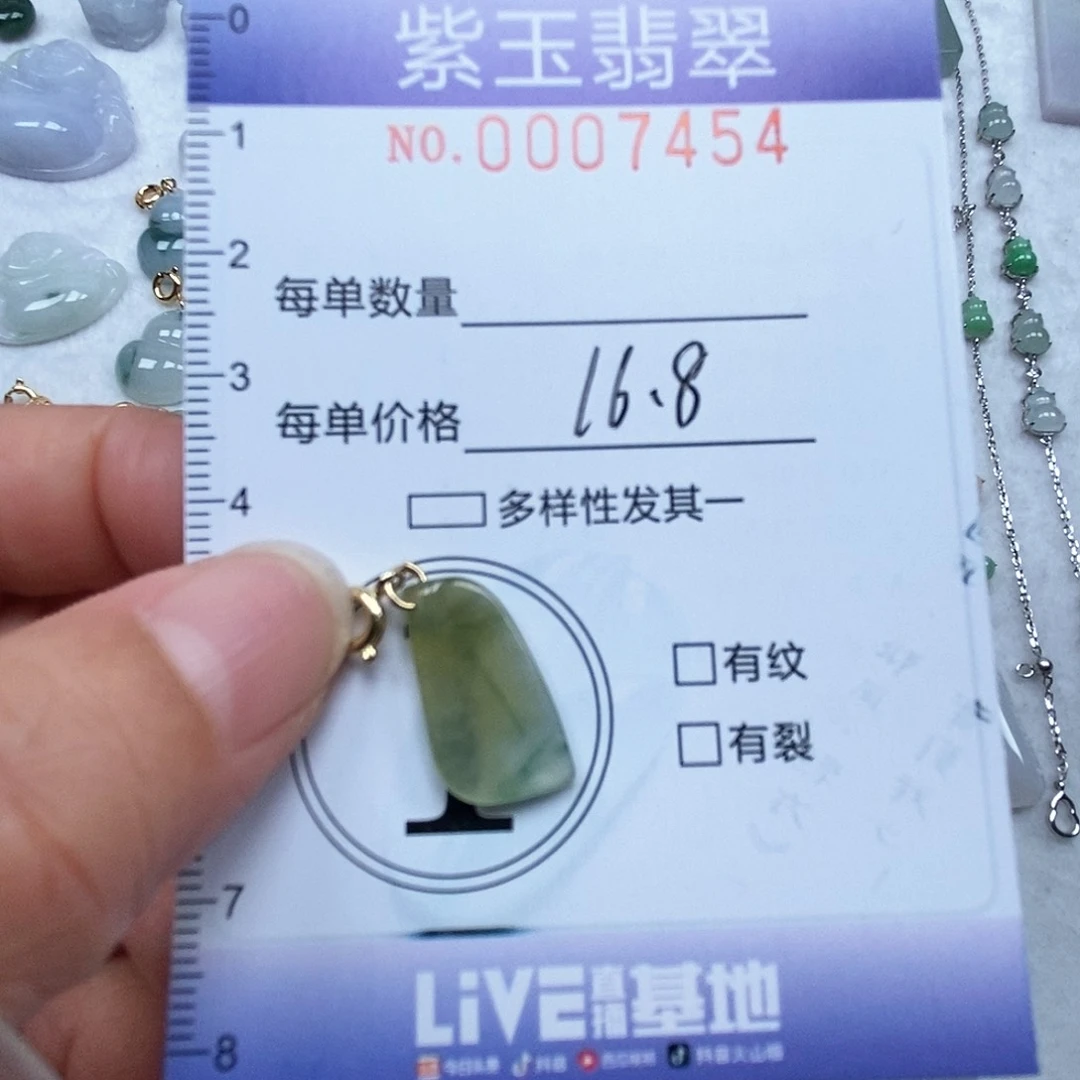 翡翠未镶嵌颈饰福**赵黄翡随行