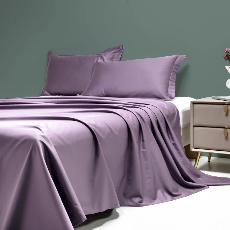 安哥【100支床单系列】A类新疆长绒棉纯色轻奢简约直角边 YQ-CD