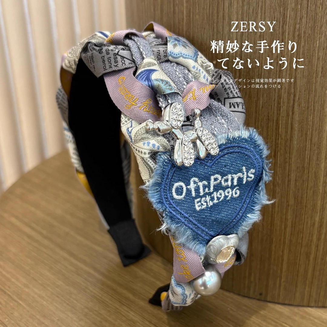 2025新款卡通立体发箍高颅顶宽边编织头箍气质显脸小发卡头饰发饰