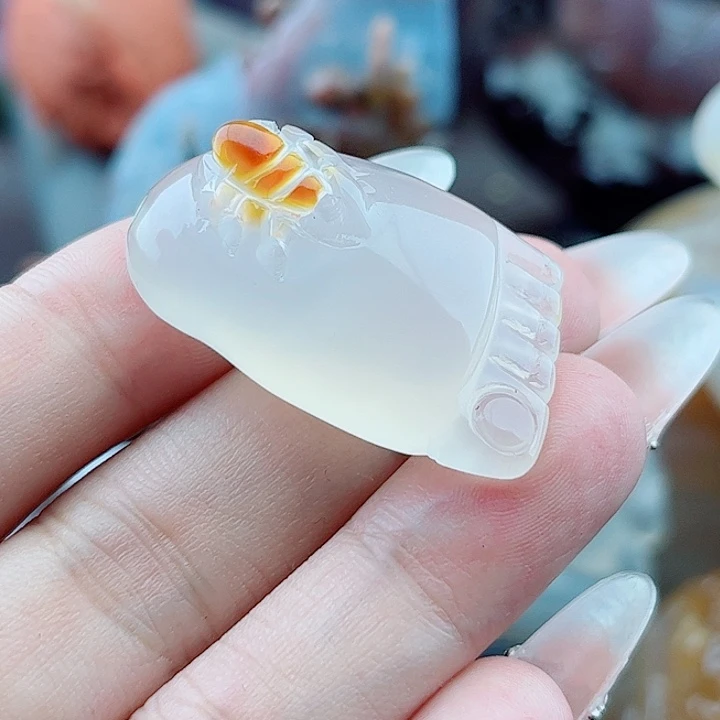 四***才玛瑙未镶嵌手饰吊坠