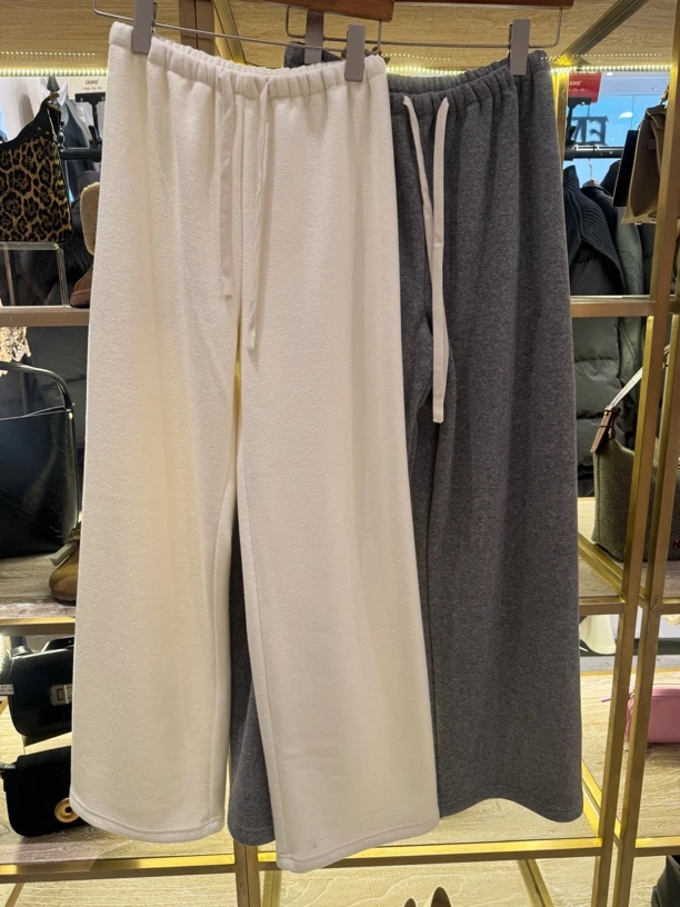 ENJOY'ME【门店同款】ENJOY冬季慵懒软糯百搭毛巾裤160350667