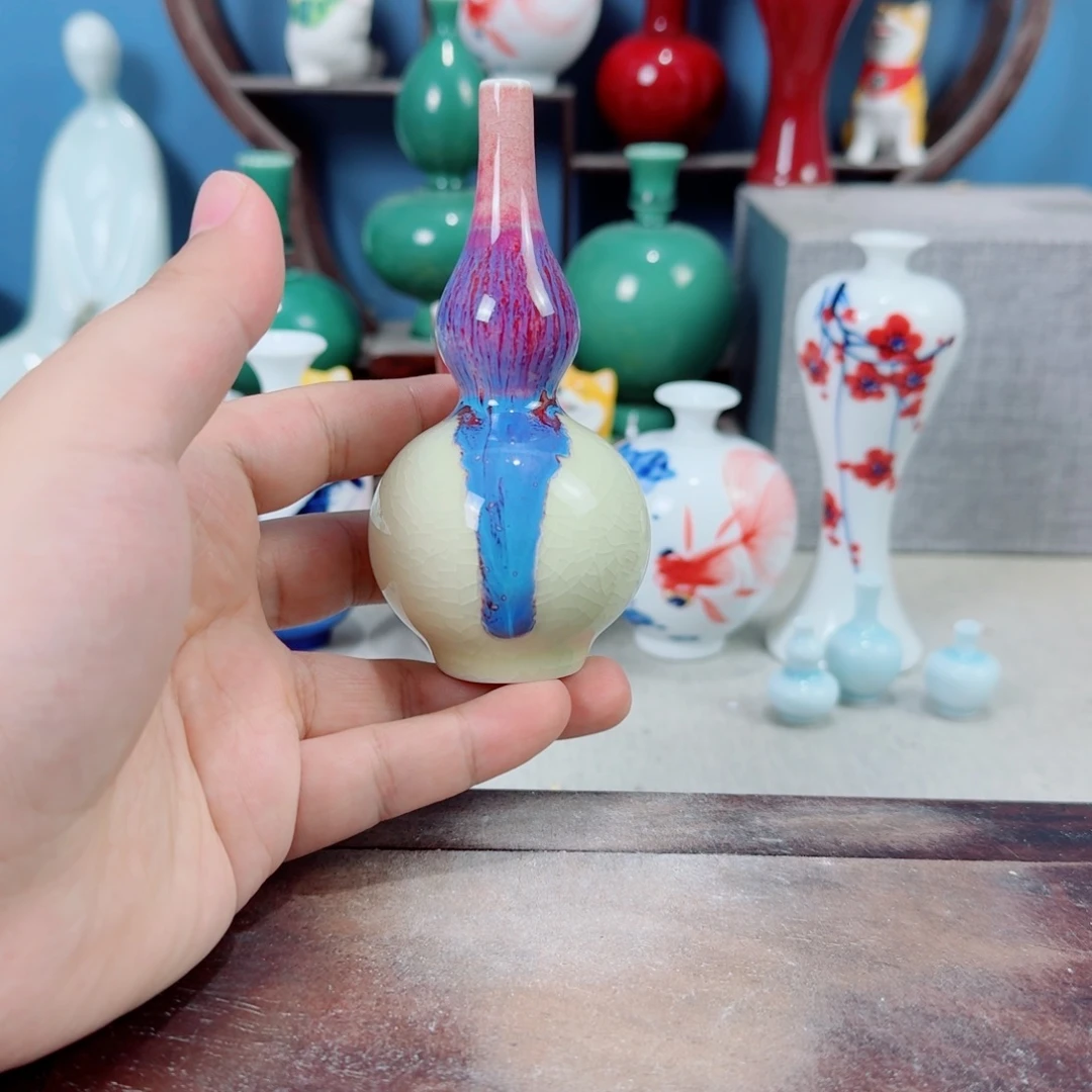 陶瓷手工小花器摆件