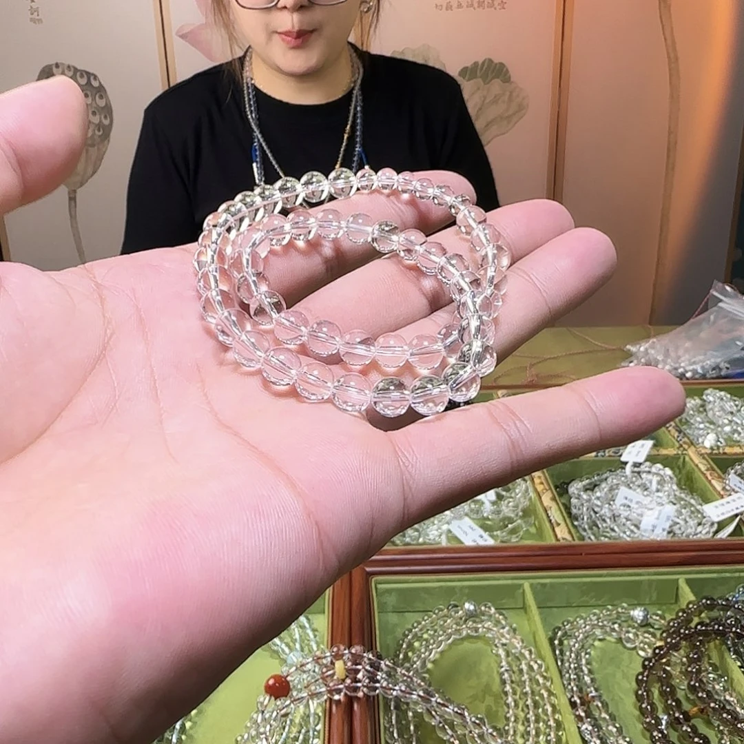 蝶****水晶手链未镶嵌白水晶