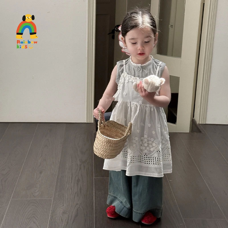 【彩虹家】2025夏款韩系休闲纯色潮流三件套-88074