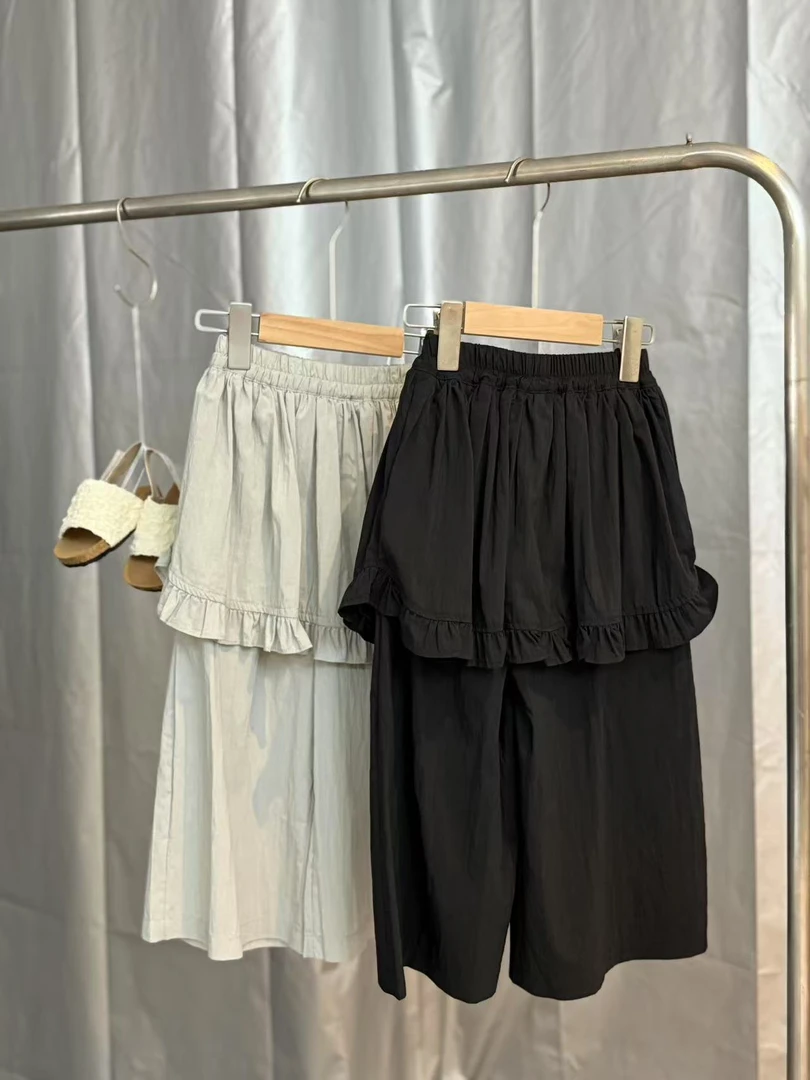 85068-纯色百搭裙裤