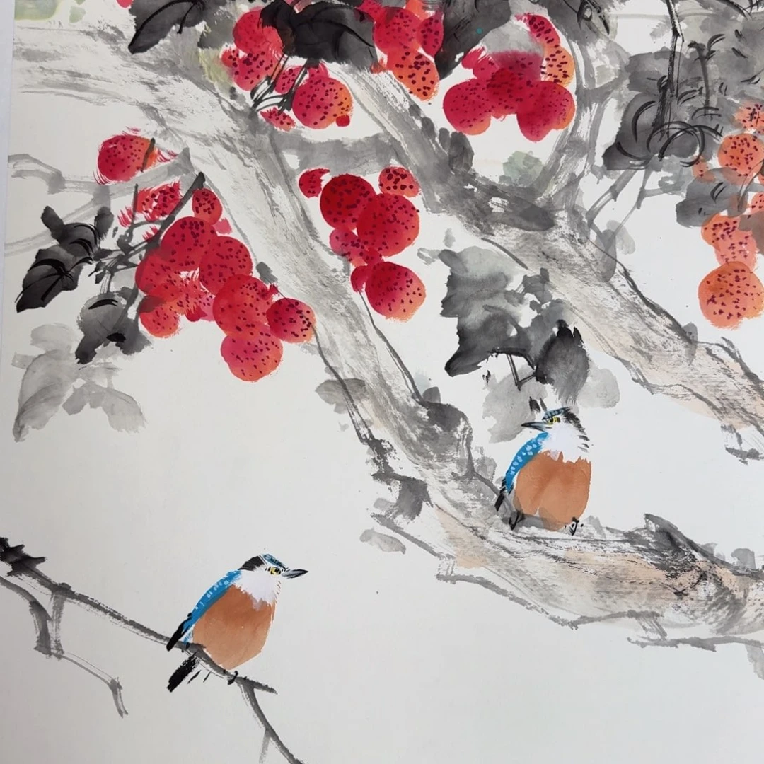 国画国画作品山水花鸟纯手绘