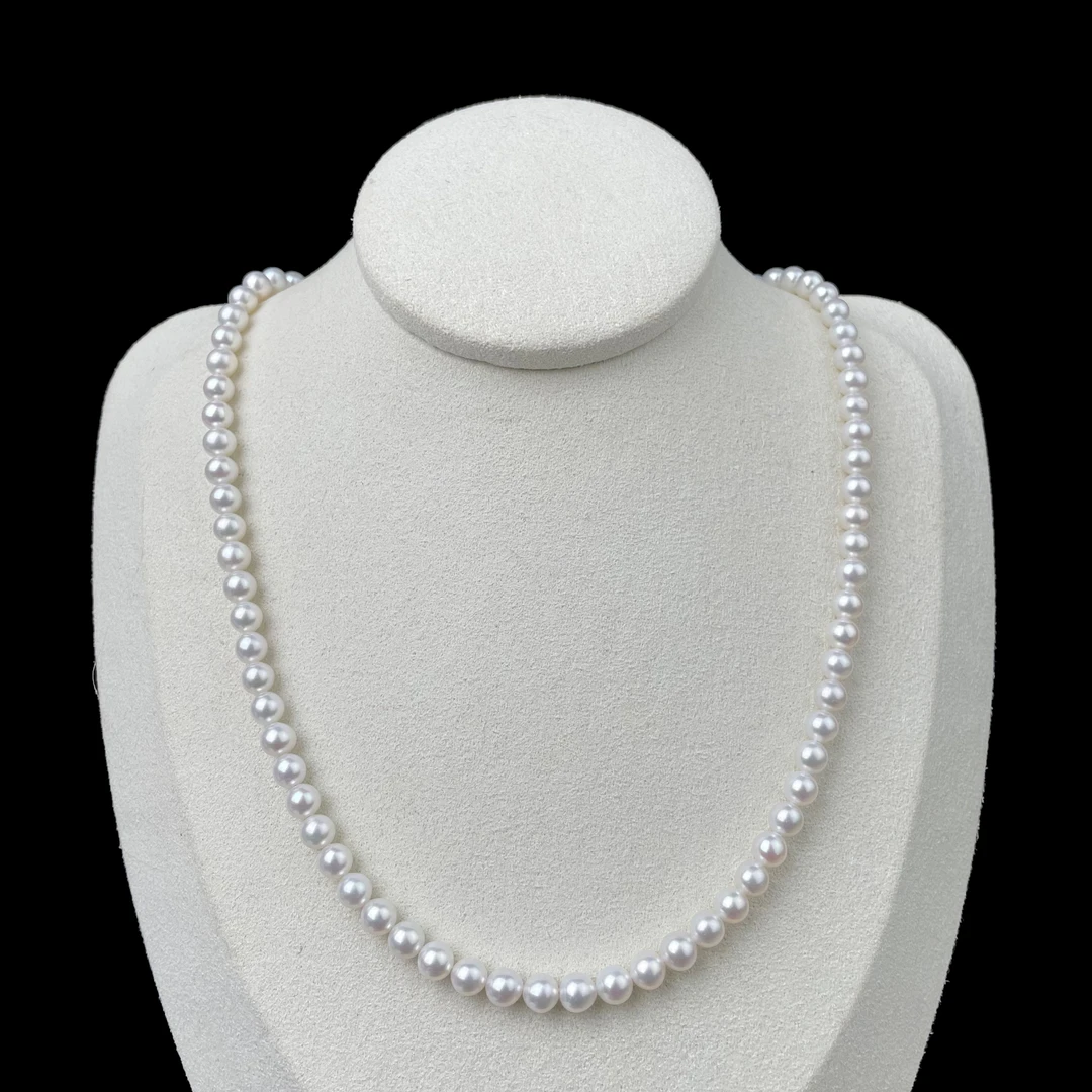 4-4.5mm正圆极光珍珠项链Z