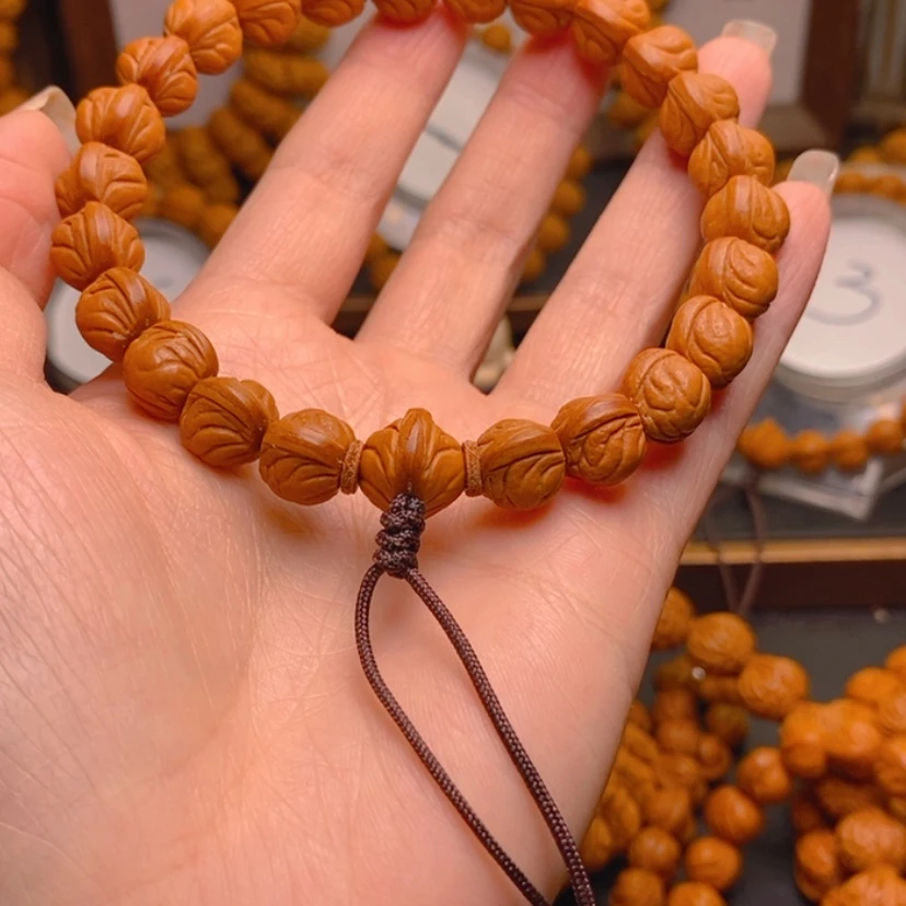 【闪购商品】桃核手串9****t龙文桃核