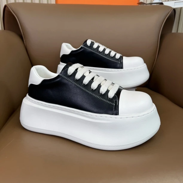 TAAIRXTO大头鞋男款冬季新款厚底增高休闲百搭熊猫鞋轻便面包鞋潮