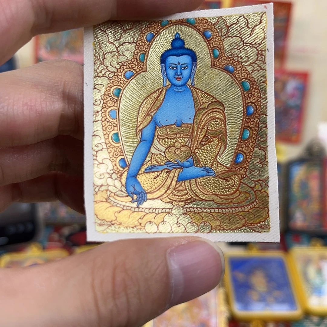 吊坠药师佛｜热贡手绘