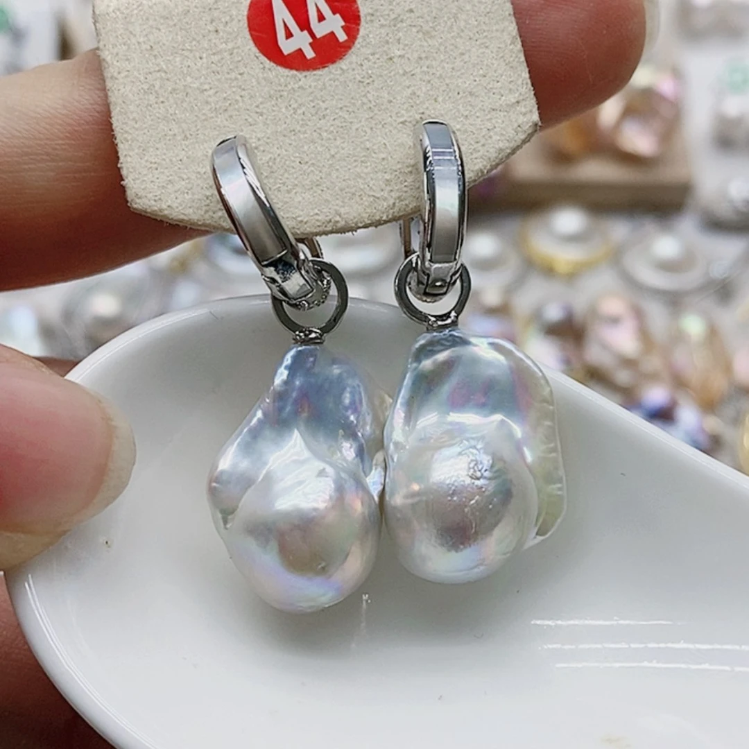 【闪购商品】淡水珍珠耳饰银S925镶嵌