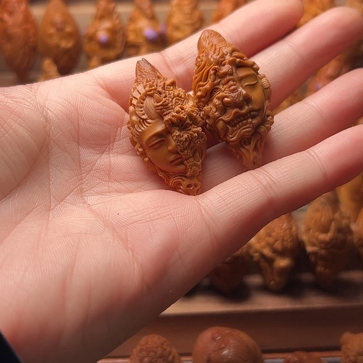 漩***涡橄榄核吊坠橄榄核