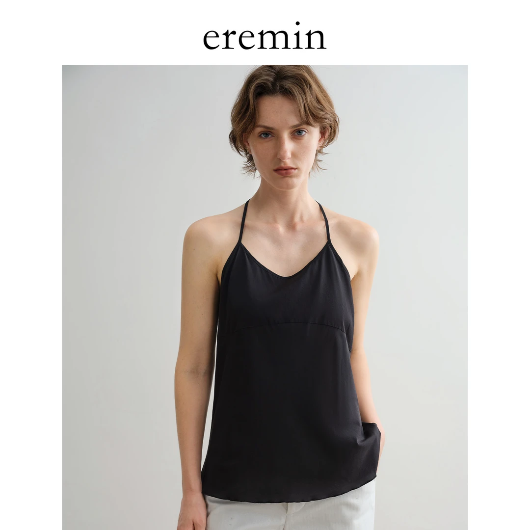 DE MincollectionY字吊带/真丝缎面内搭外穿简约无袖吊带