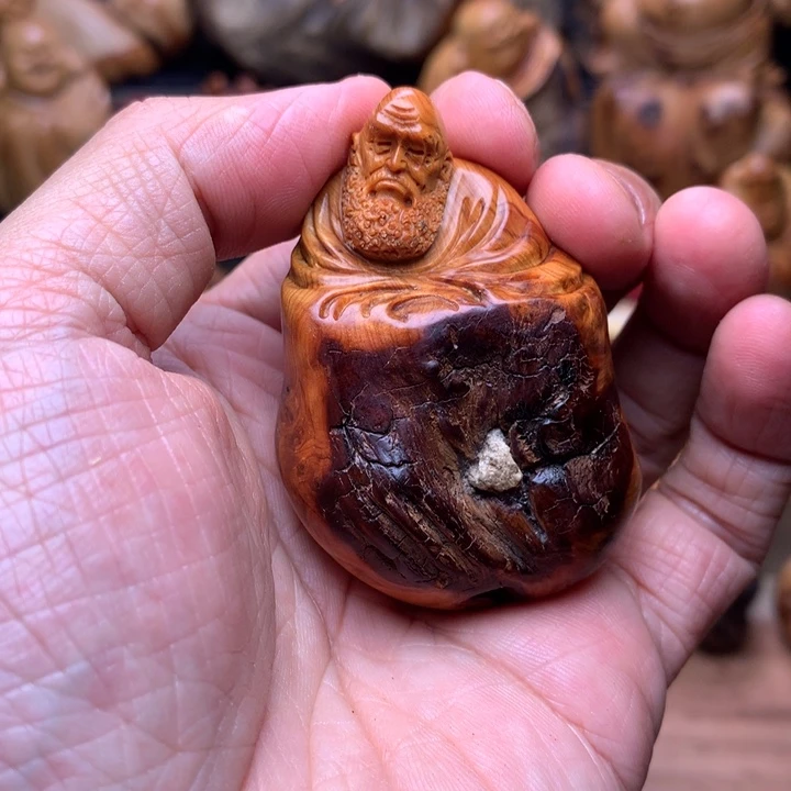 柏木（崖柏）崖柏陈化料手把件