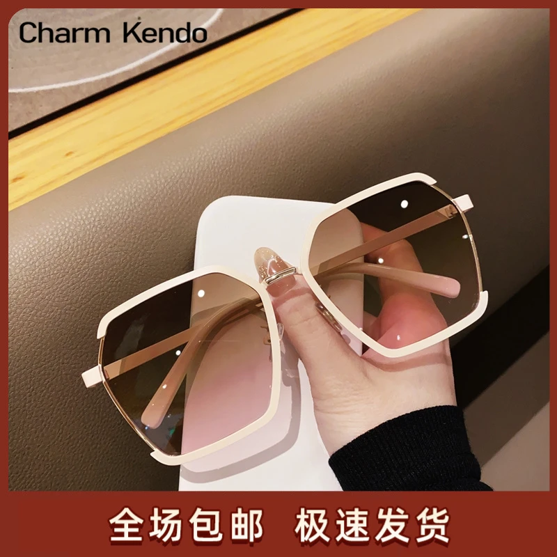 Charm Kendo太阳镜女夏季气质墨镜时尚显瘦偏光素颜防晒遮阳眼镜