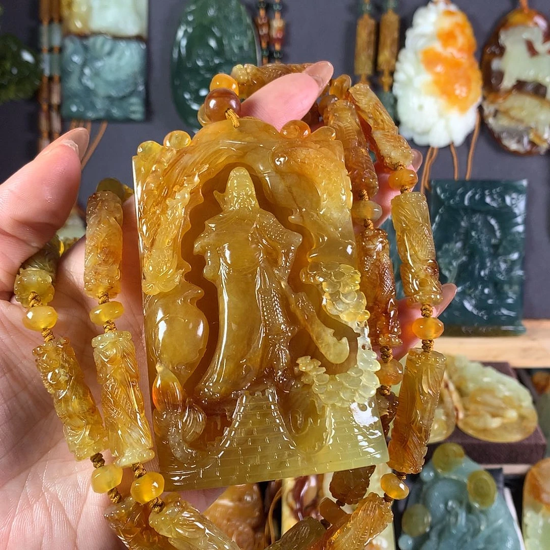 刘***仔未镶嵌岫玉吊坠(赠链)