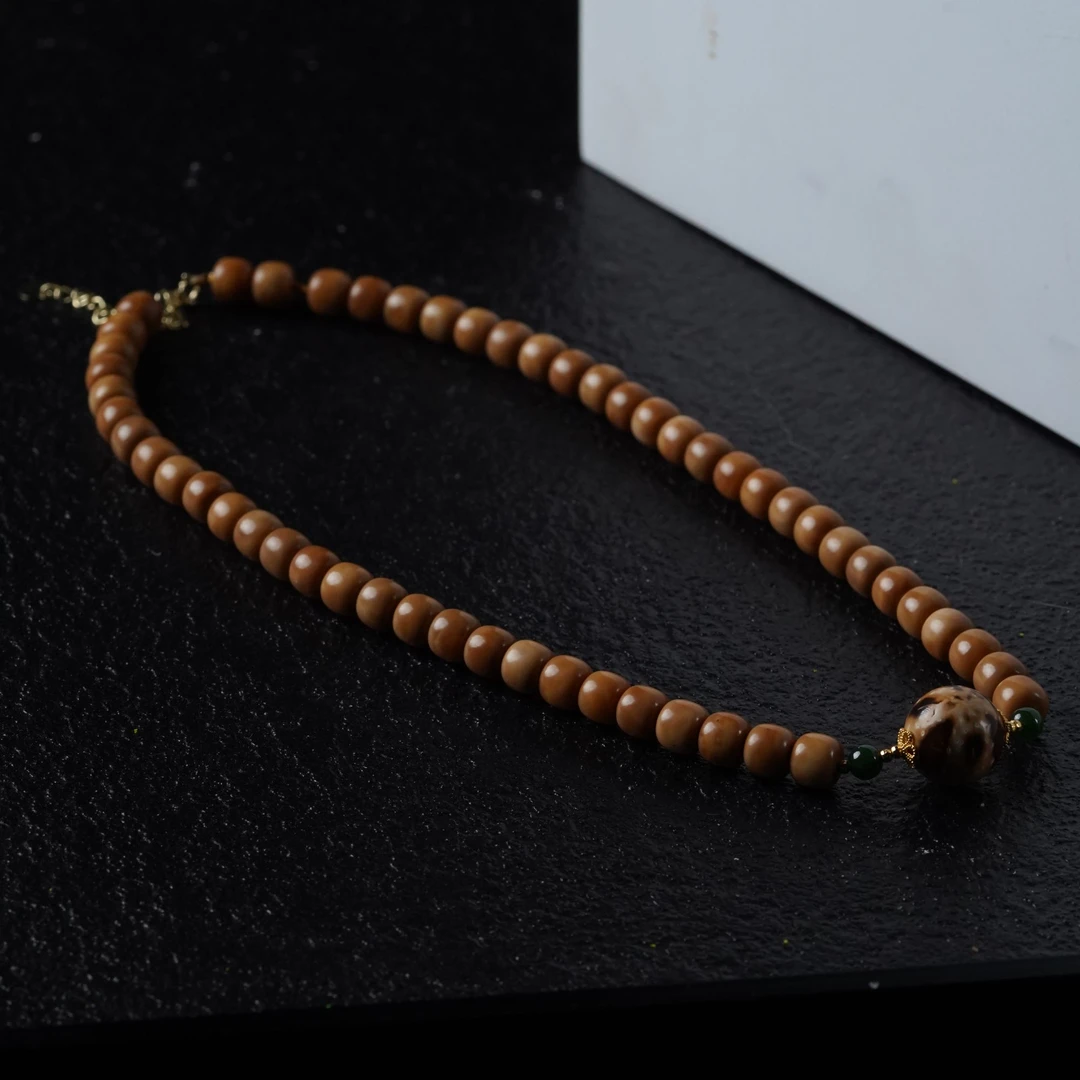 【珊木居】QT671JY 库克7*7老型珠+1.4紫金鼠圆珠吊坠