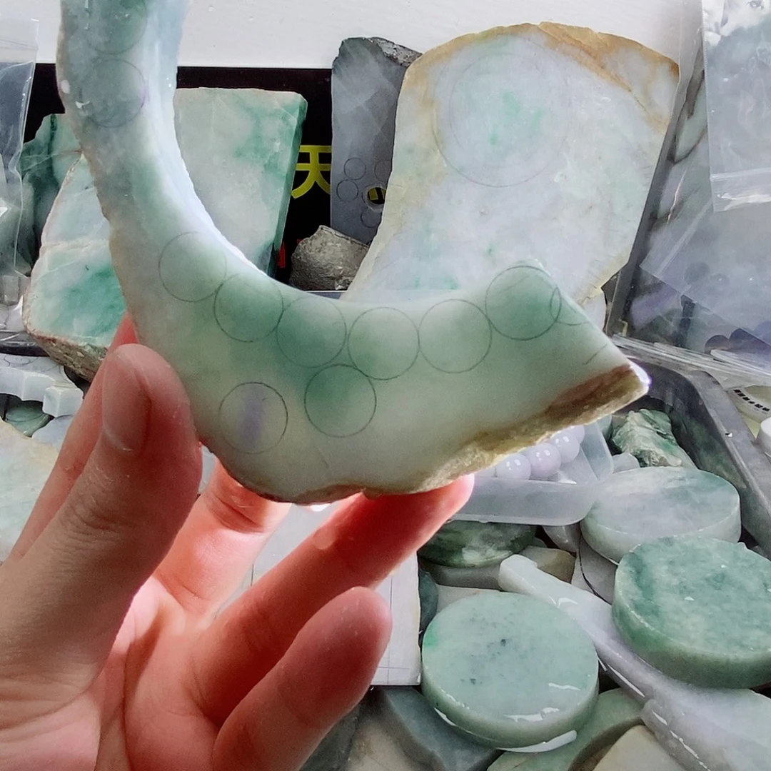 散珠翡翠天然缅甸翡翠a货50