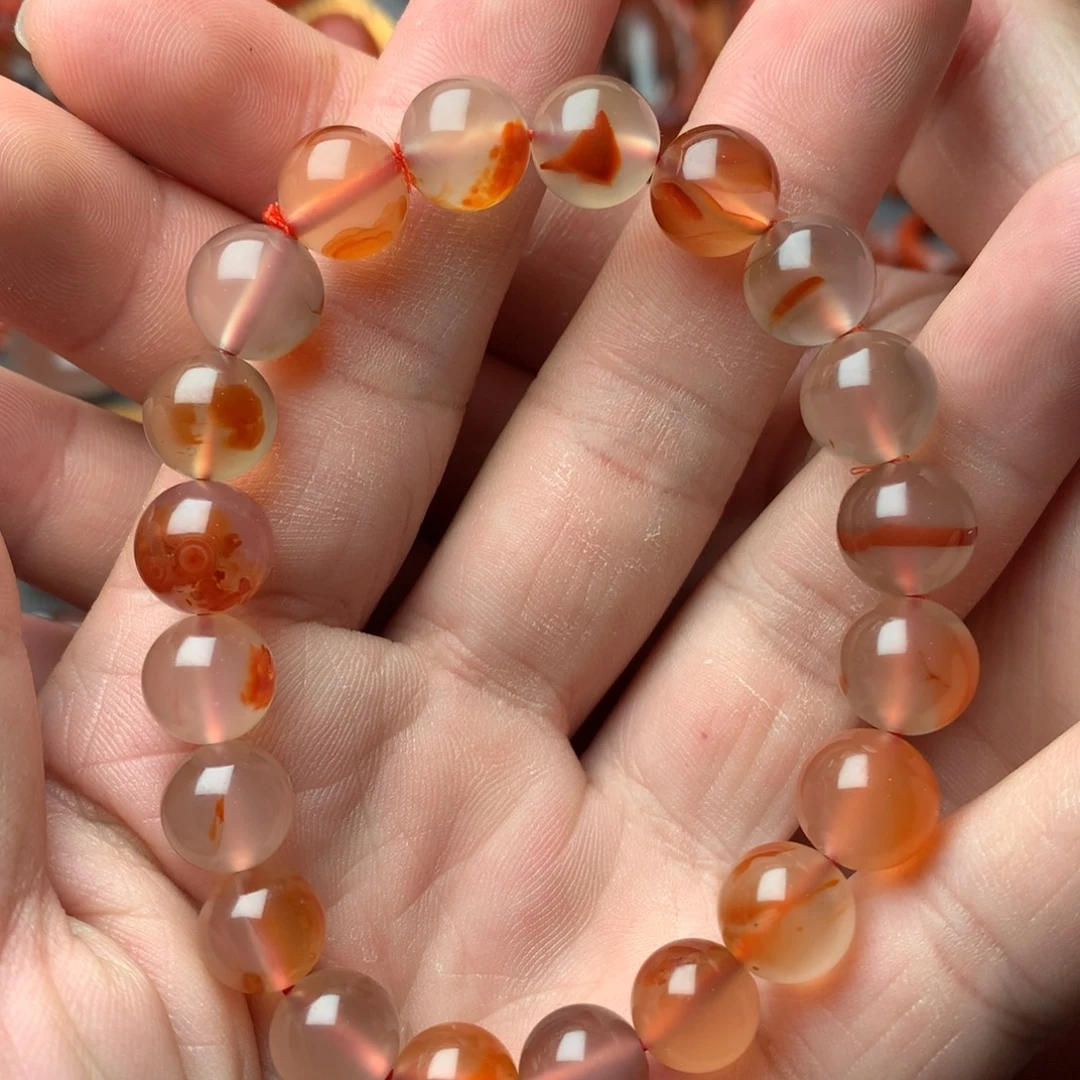 南红玛瑙未镶嵌1冰飘干掌单圈