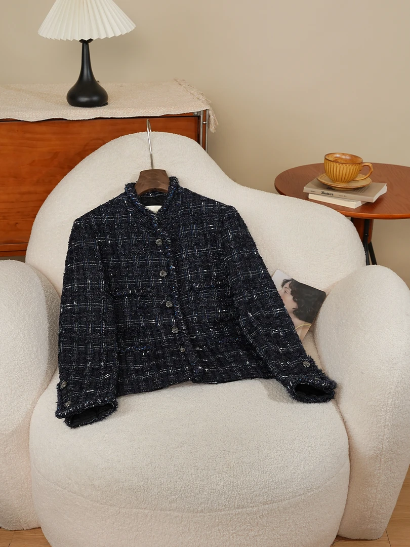 【天天的心衣】新款午夜星闪晨锐小香风外套上衣1481