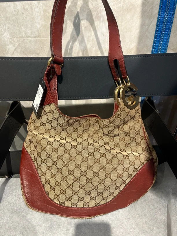95新 GUCCI/古驰 复燃精选/老花托特包
