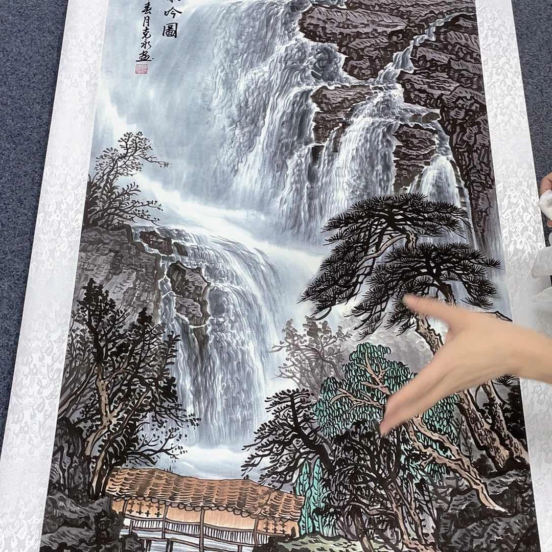 国画作品小姐姐放漏…