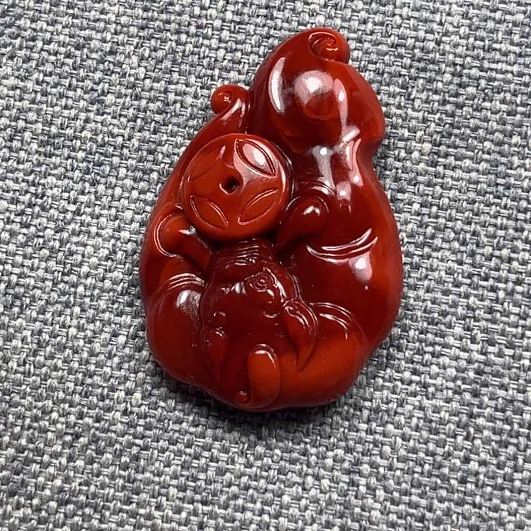 南红玛瑙合金颈饰晓***o