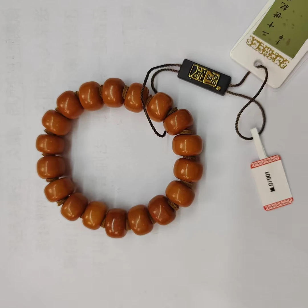 ML07001 老蜜蜡手串 算盘珠精品大号手串-CA