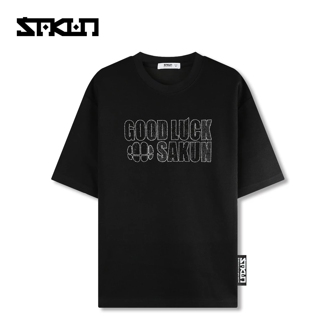 【欧若风】SAKUN烫钻圆领情侣T恤3141-1223466-JS