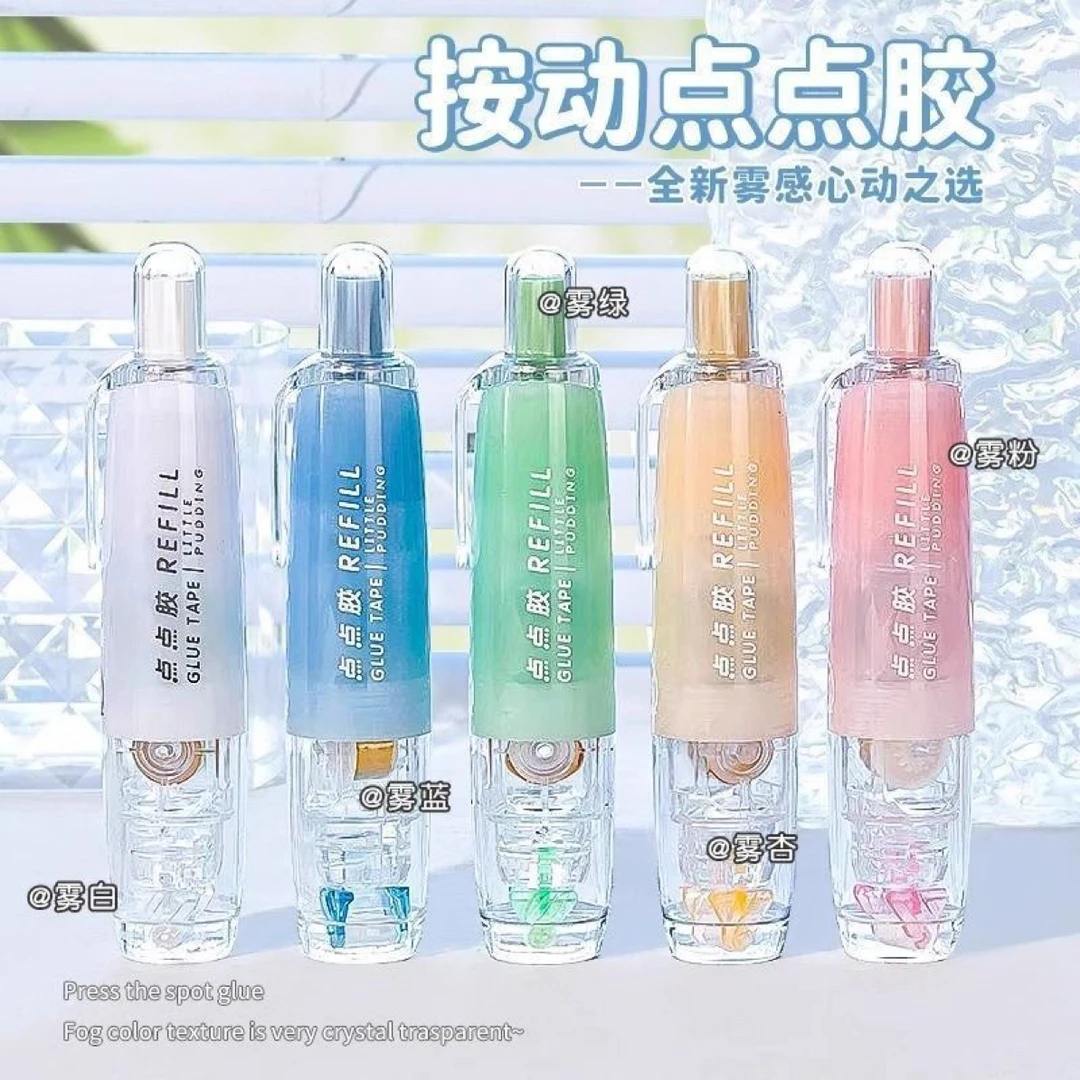 【按动点点胶】双面胶粘贴错题牢固可用于手工的固体胶