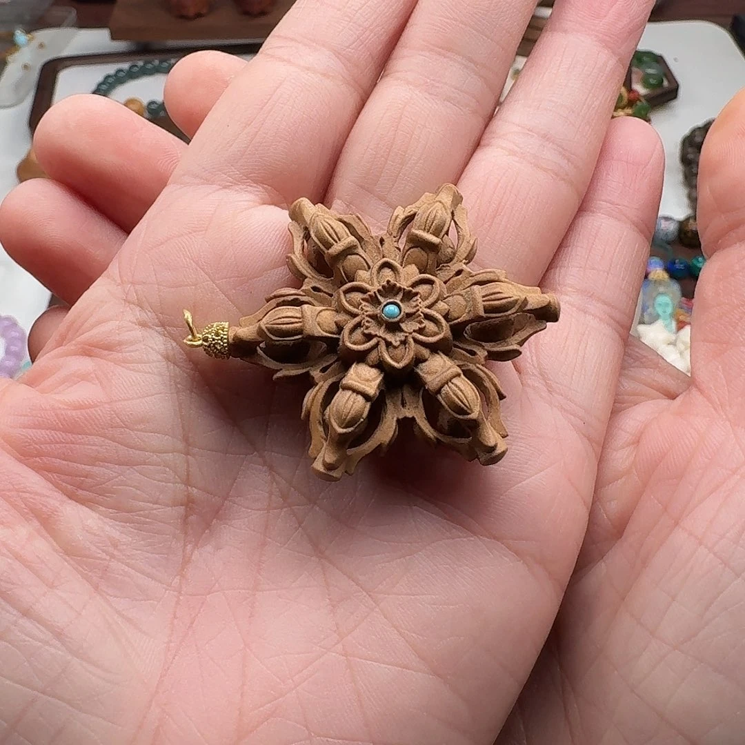 檀香木无事牌不*理老山檀香吊坠吊坠