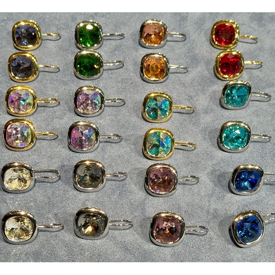 铜合金耳饰  Reborn Vintage气质时尚轻奢简约单钻耳钉dk