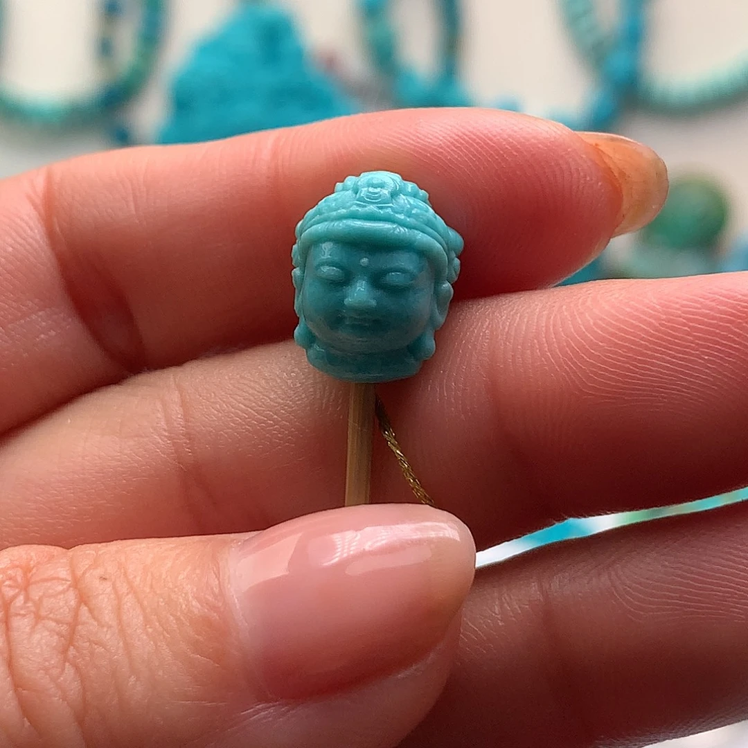 绿松石未镶嵌绿松石精工制作工艺