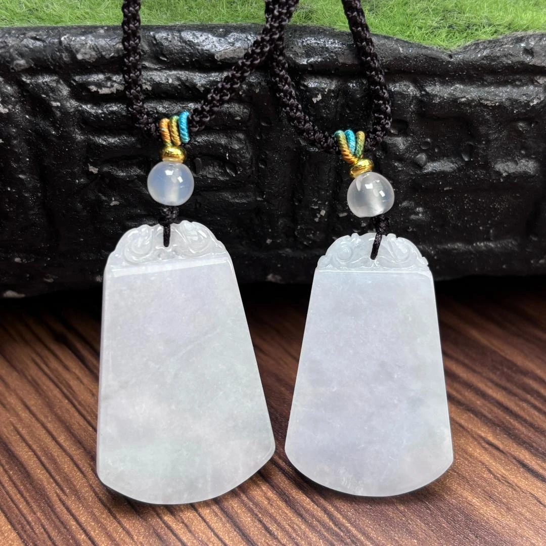 『手镯七仙女』翡翠无事牌/25092502A/多样性发一件 编绳