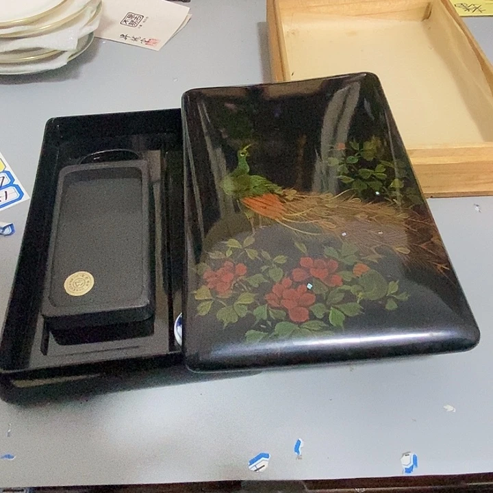 全场只加打包费，好东西，瑕疵里面砚台箱