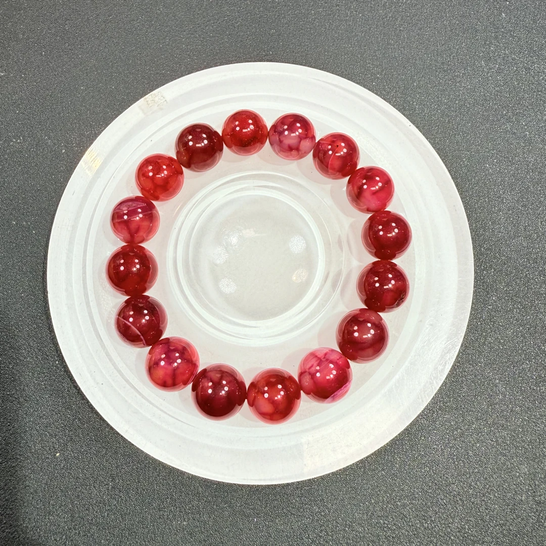 红色14mm手串发一条D41