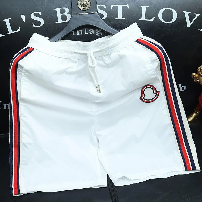 高端裤子男款夏季新款薄款白色休闲裤百搭舒适透气五分裤沙滩裤子