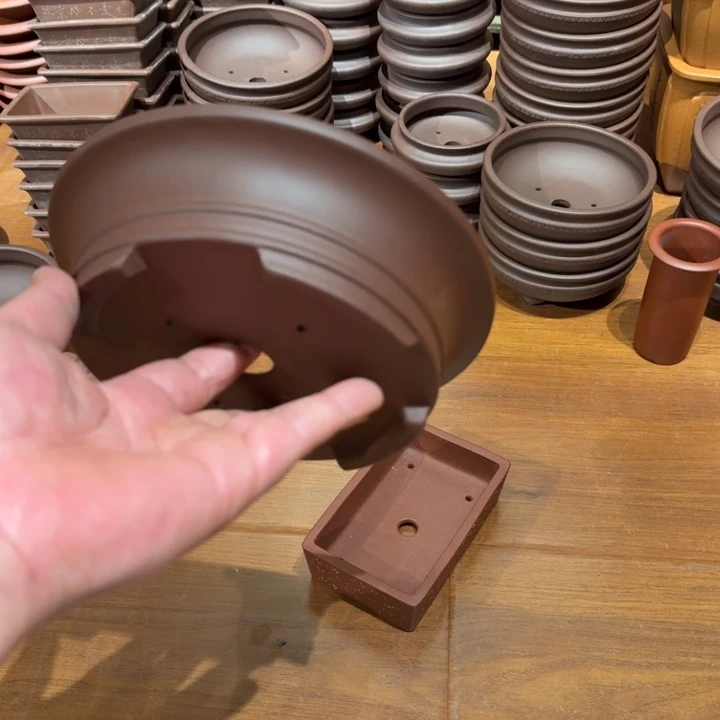 紫砂花盆原矿紫泥