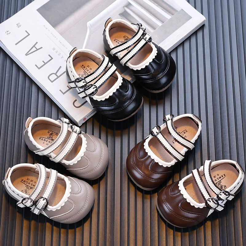 2025秋季新款女童单鞋0-1-2岁宝宝公主鞋软底女宝宝简约小皮鞋