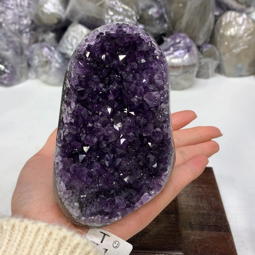 紫晶摆件未镶嵌水晶