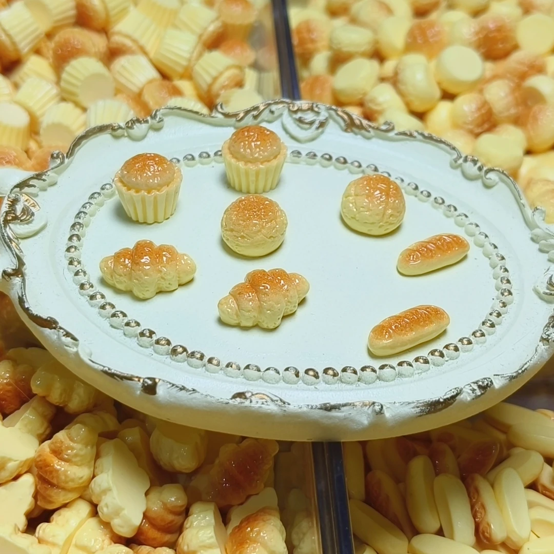 【小可爱通货】水果罐头夏日饮料杯mini小面包DIY食玩树脂配件