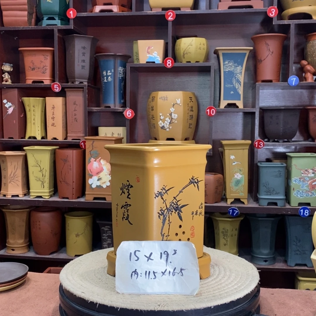 紫砂艺术紫砂花盆