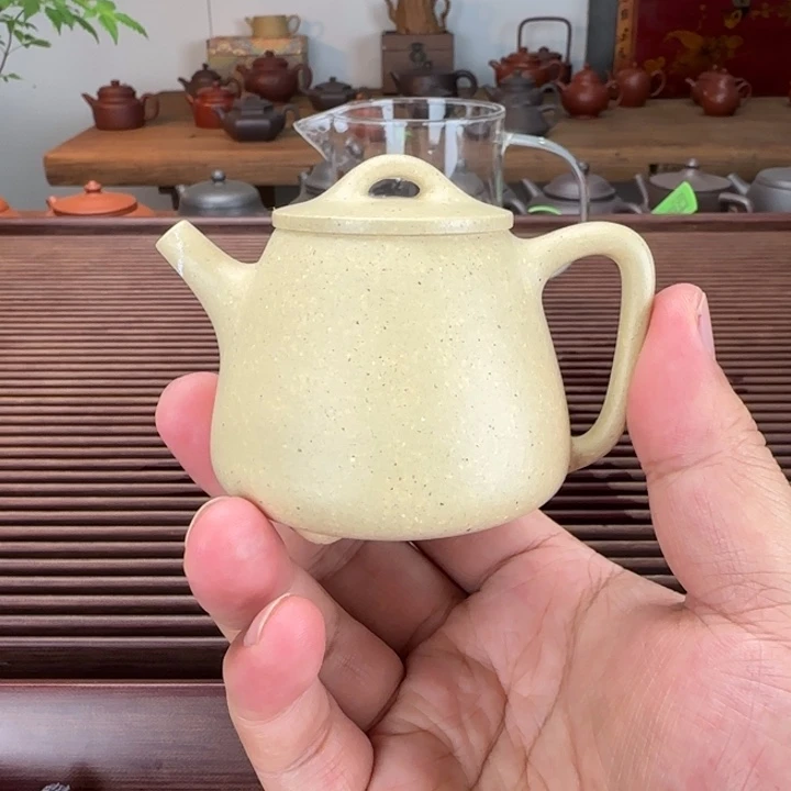 澄***衫茶壶紫砂本绿微瑕
