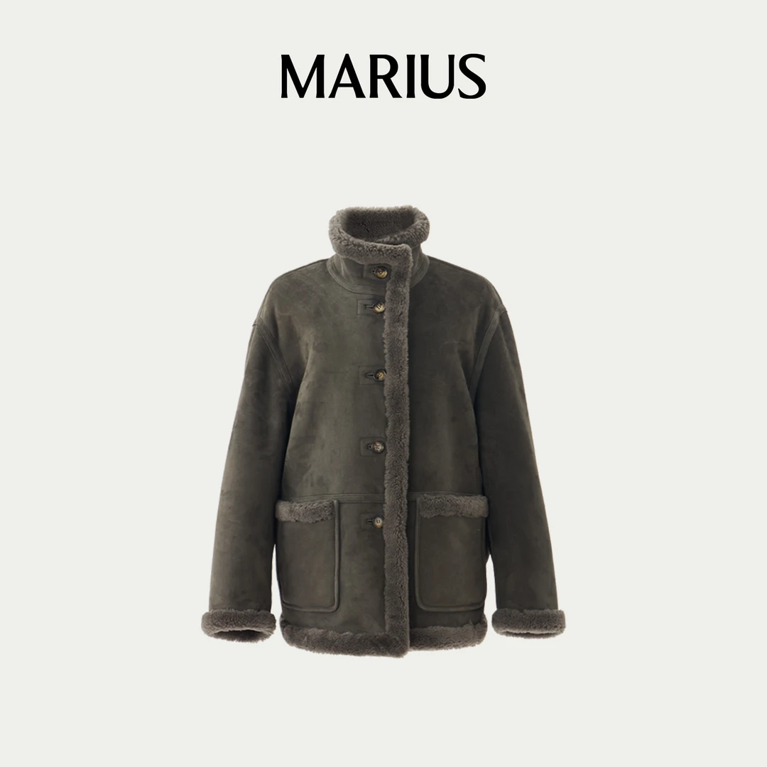 MARIUS美利奴时尚立领外套休闲