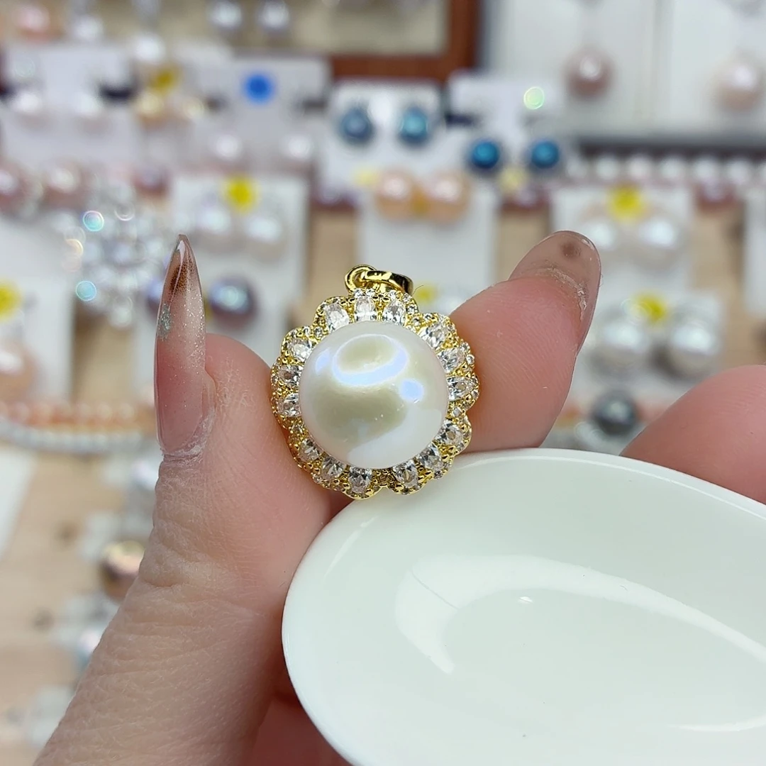 颈饰淡水珍珠合金