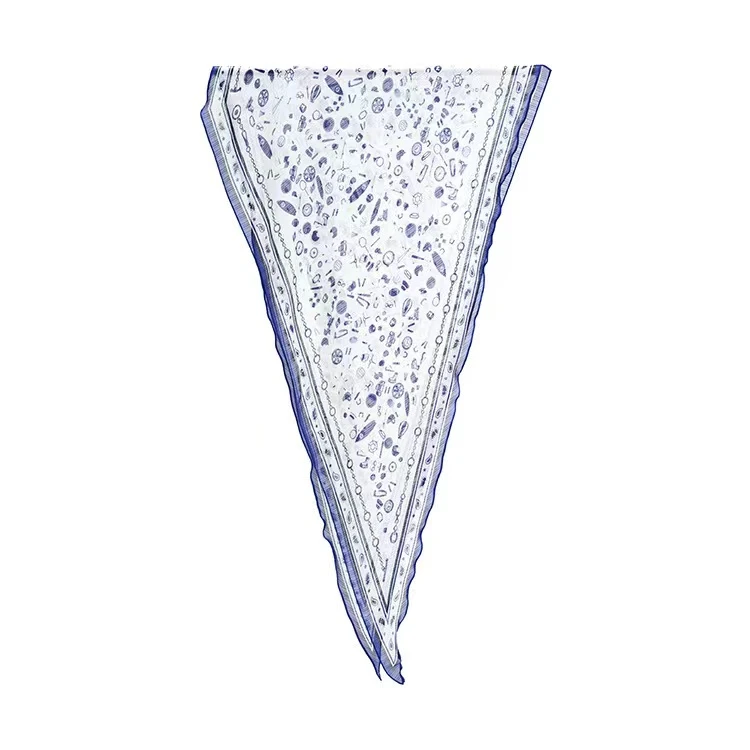 10姆米真丝横条雪纺75*230cm夏季百搭防晒桑蚕丝丝巾旅游沙滩巾