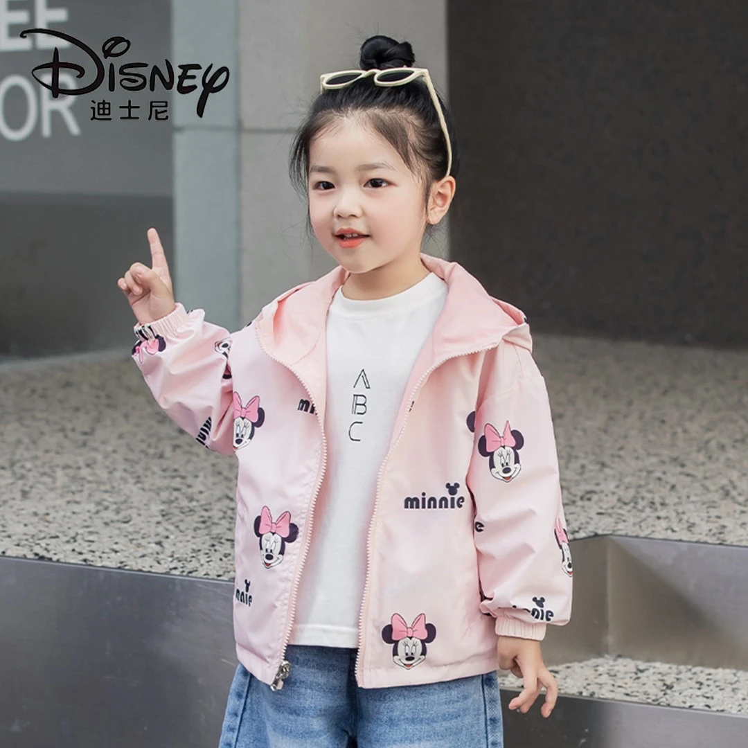 迪士尼新款春秋款时尚儿童外套洋气宝宝韩版印花201